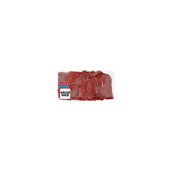 USDA Choice Bottom Round Steak Thin Value Pack - 1.5 Lb