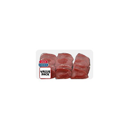Beef USDA Choice Eye Of Round Steak Thin Cut Value Pack - 1.5 Lb - Image 1