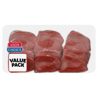 Beef USDA Choice Eye Of Round Steak Thin Cut Value Pack - 1.5 Lb