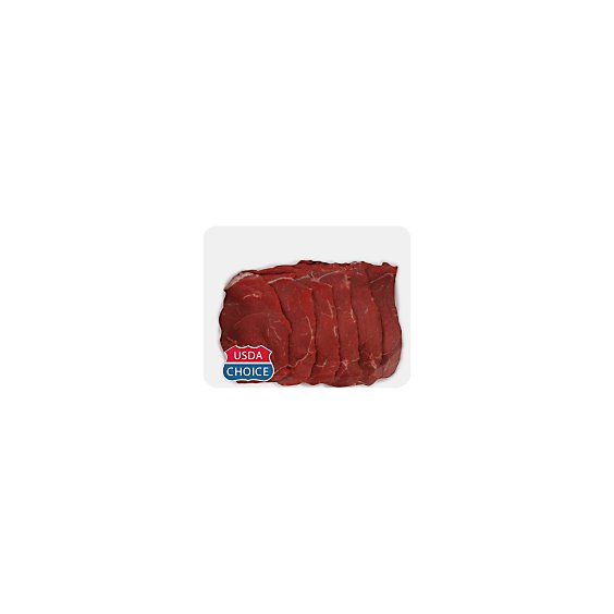 Beef USDA Choice Steak Round Tip Thin - 1 Lb