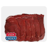 Beef USDA Choice Steak Round Tip Thin - 1 Lb - Image 1