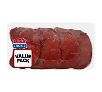 Meat Counter Beef USDA Choice Round Tip Steak Thin Value Pack - 1.50 LB