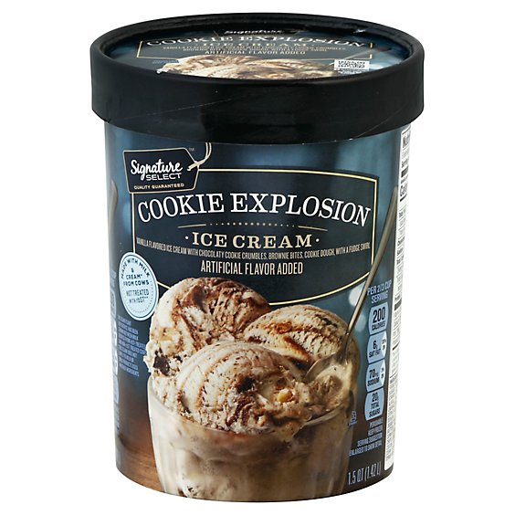 Signature SELECT Ice Cream Premium Cookie Explosion - 1.5 Quart