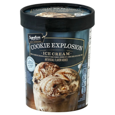 Signature SELECT Ice Cream Premium Cookie Explosion - 1.5 Quart - vons