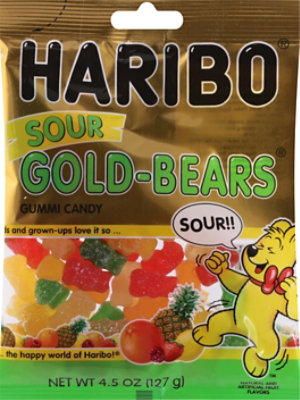 Haribo Gold Bears Gummi Candy Sour - 4.5 Oz - Image 2