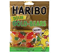 Haribo Gold Bears Gummi Candy Sour - 4.5 Oz