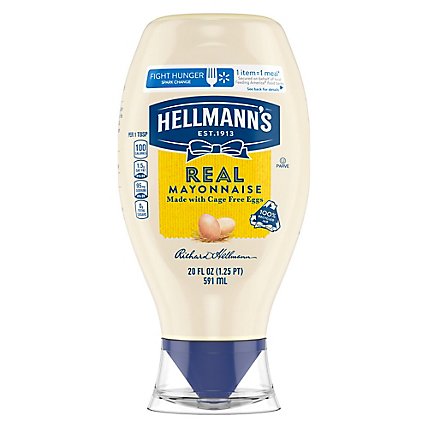 Hellmanns Mayonnaise Real Squeeze Bottle - 20 Oz - Image 2