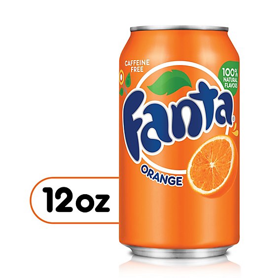 Fanta Soda Orange Cans - 6-12 Fl. Oz.