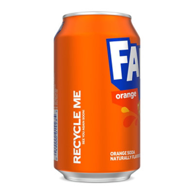 Fanta Soda Orange Cans - 6-12 Fl. Oz. - Image 2