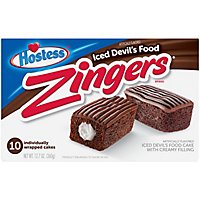 Hostess Zingers Devils Food Chocolate Snack Cakes - 10-12.70 Oz - Image 1