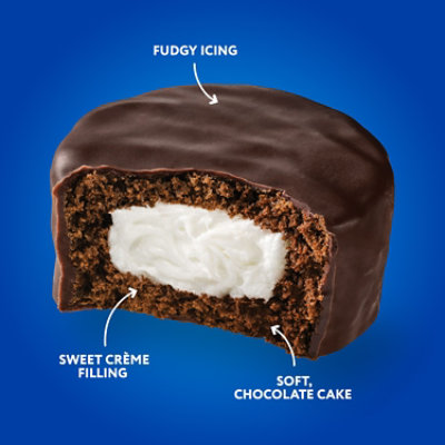 Hostess Ding Dongs Creamy Filling Individually Wrapped Chocolate Cake  10 Count - 12.70 Oz - Image 3
