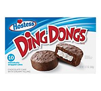 Hostess Ding Dongs Creamy Filling Individually Wrapped Chocolate Cake  10 Count - 12.70 Oz