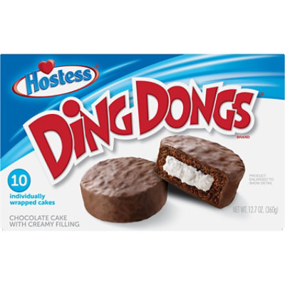 Hostess Ding Dongs Cake Chocolate 10 Count 12 7 Oz Randalls