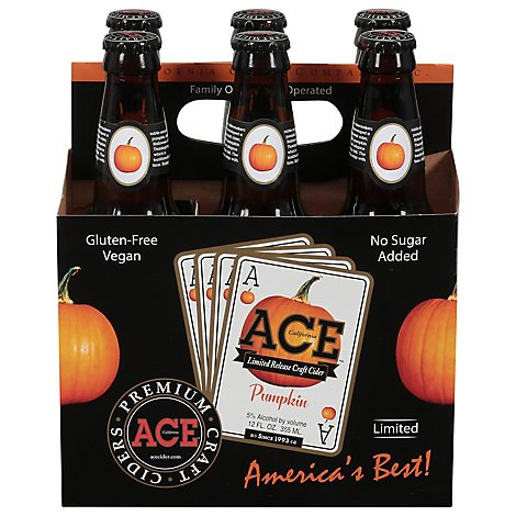 ACE Pumpkin Cider In Bottles - 6-12 Fl. Oz.