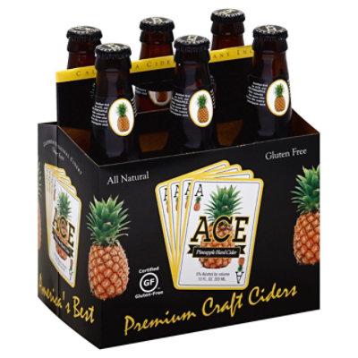 ACE Cider Premium Craft Pineapple Bottles - 6-12 Fl. Oz. - Image 1