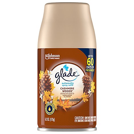 Glade Automatic Spray Refill Cashmere Woods For Up to 60 Days of Freshness 6.2 oz 1 Refill