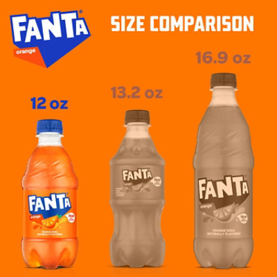 Fanta Soda Pop Orange Flavored - 8-12 Fl. Oz. - Image 2