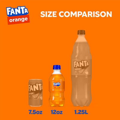 Fanta Soda Pop Orange Flavored - 8-12 Fl. Oz. - Image 3
