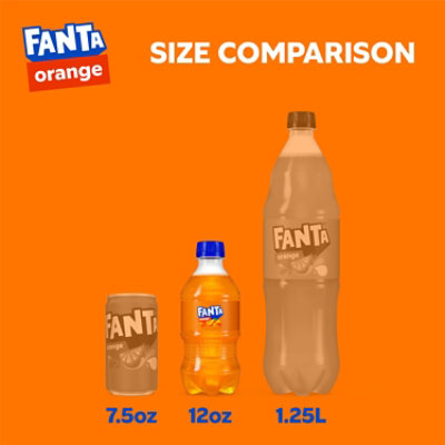 Fanta Soda Pop Orange Flavored - 8-12 Fl. Oz. - Image 4