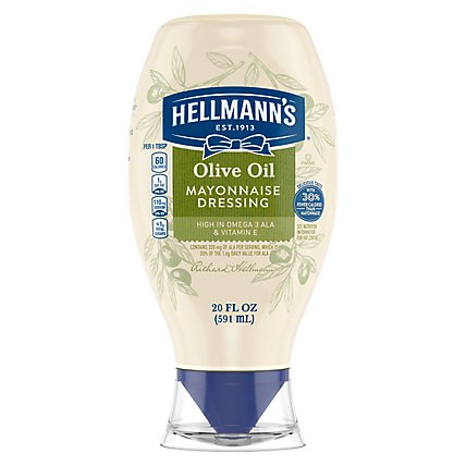 Hellmanns Mayonnaise Dressing Olive Oil Squeeze Bottle - 20 Oz - Image 2