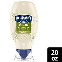 Hellmanns Mayonnaise Dressing Olive Oil Squeeze Bottle - 20 Oz - Image 1