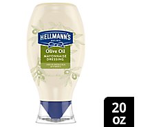 Hellmanns Mayonnaise Dressing Olive Oil Squeeze Bottle - 20 Oz