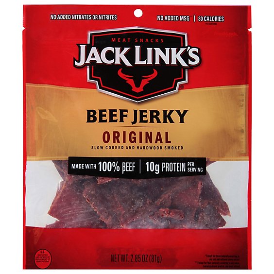 Jack Links Beef Jerky Original - 2.85 Oz