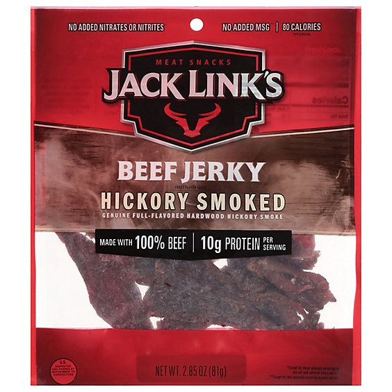 Jack Links Beef Jerky Hickory Smoked - 2.85 Oz