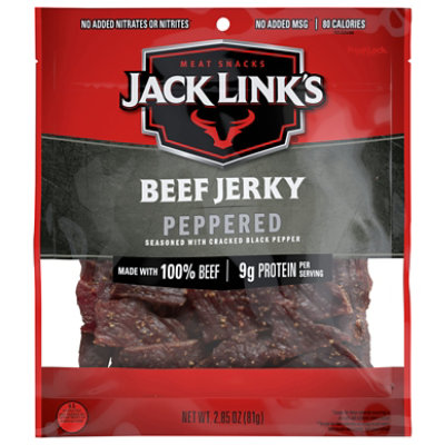 Jack Links Beef Jerky Peppered - 2.85 Oz