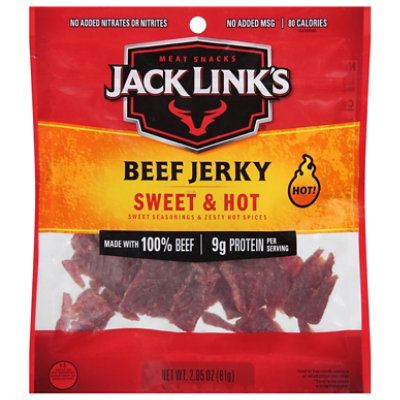 Jack Links Beef Jerky Sweet & Hot - 2.85 Oz