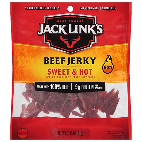 Jack Links Beef Jerky Sweet & Hot - 2.85 Oz