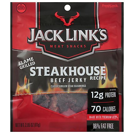 Jack Links Beef Jerky Steakhouse Recipe - 2.85 Oz - Image 1