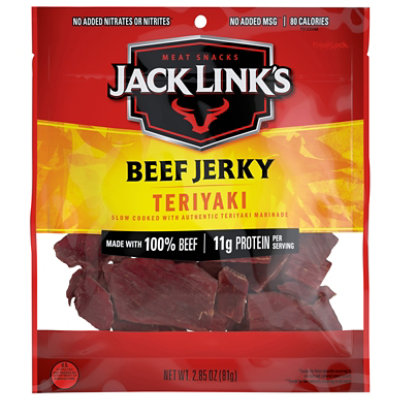 Jack Links Beef Jerky Teriyaki - 2.85 Oz