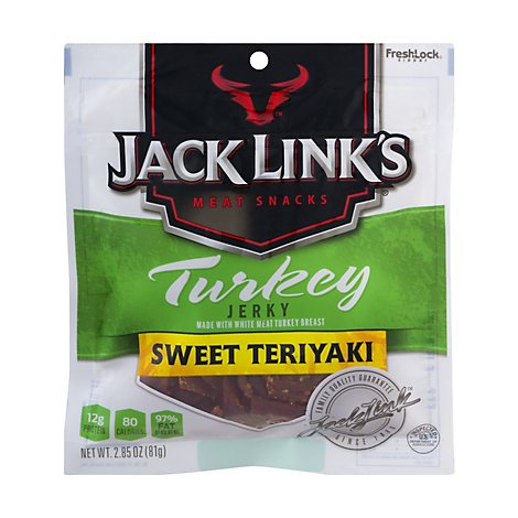 Jack Links Turkey Jerky Sweet Teriyaki - 2.85 Oz