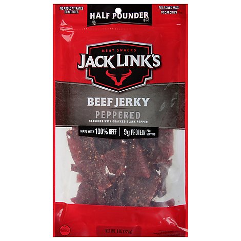 Jack Links Beef Jerky Peppered Mega Pack - 8 Oz