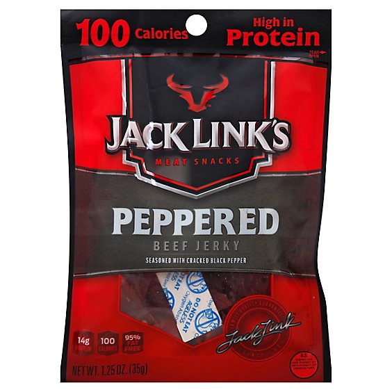 Jack Links Beef Jerky Peppered - 1.25 Oz