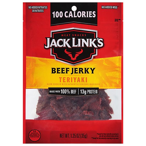 Jack Links Beef Jerky Teriyaki - 1.25 Oz