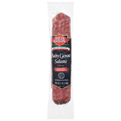 Dietz & Watson Salami Baby Genoa - 7 Oz - Image 1