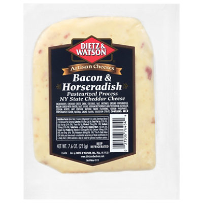 Dietz & Watson Bacon Horseradish Ny Cheddar - 7.6 Oz - Image 1