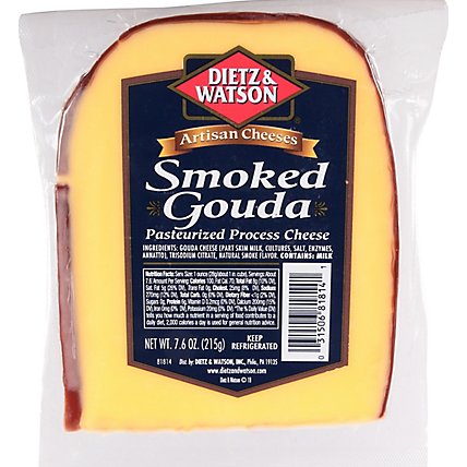 Dietz & Watson Smoked Gouda Cheese - 7.6 Oz - Image 2