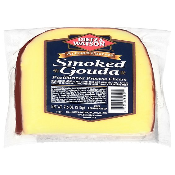 Dietz & Watson Smoked Gouda Cheese - 7.6 Oz