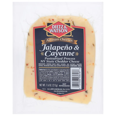 Dietz & Watson Jalapeno Cayenne Ny Cheddar - 7.6 Oz - Image 1