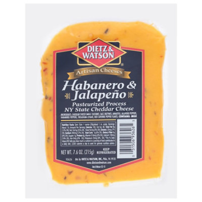 Dietz & Watson Habanero & Peppers Ny Cheddar - 7.6 Oz - Image 3