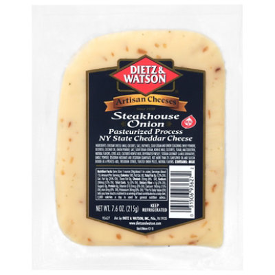 Dietz & Watson Artisan Cheese Cheddar Steakhouse Onion - 7.6 Oz - Image 1
