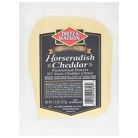 Dietz & Watson Cheese Horseradish Cheddar - 7.6 Oz