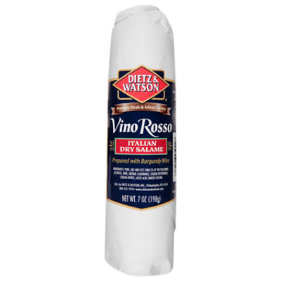 Dietz & Watson Salame Italian Dry Vino Rosso - 7 Oz - Image 1