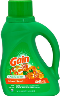 Gain Plus Aroma Boost Laundry Detergent Liquid Island Fresh - 50 Fl. Oz. - Image 2