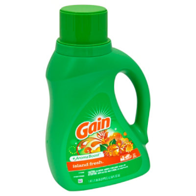 Gain Plus Aroma Boost Laundry Detergent Liquid Island Fresh - 50 Fl. Oz. - Image 1