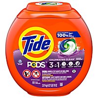 Tide PODS Liquid Laundry Detergent Pacs Spring Meadow Scent - 81 Count - Image 2