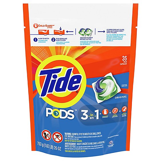 Tide PODS Detergent Pacs Original - 35 Count